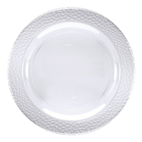 Sensations Clear Pebble Plastic Dinner Plates, 10", 120PK 347879